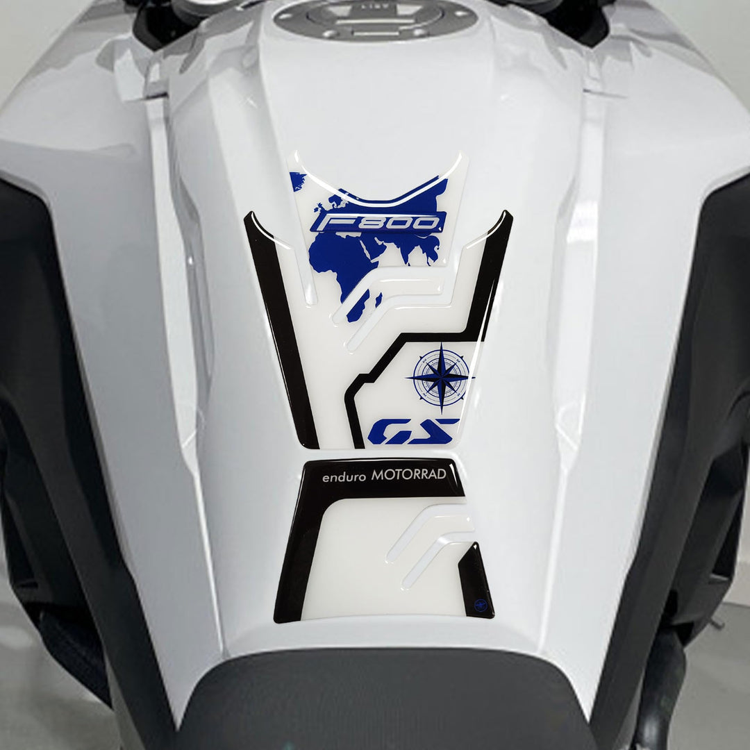 LABELBIKE 3D Aufkleber Motorrad Tankpad kompatibel mit BMW | F800 GS 2024, Harzschutz, Kratzfestigke