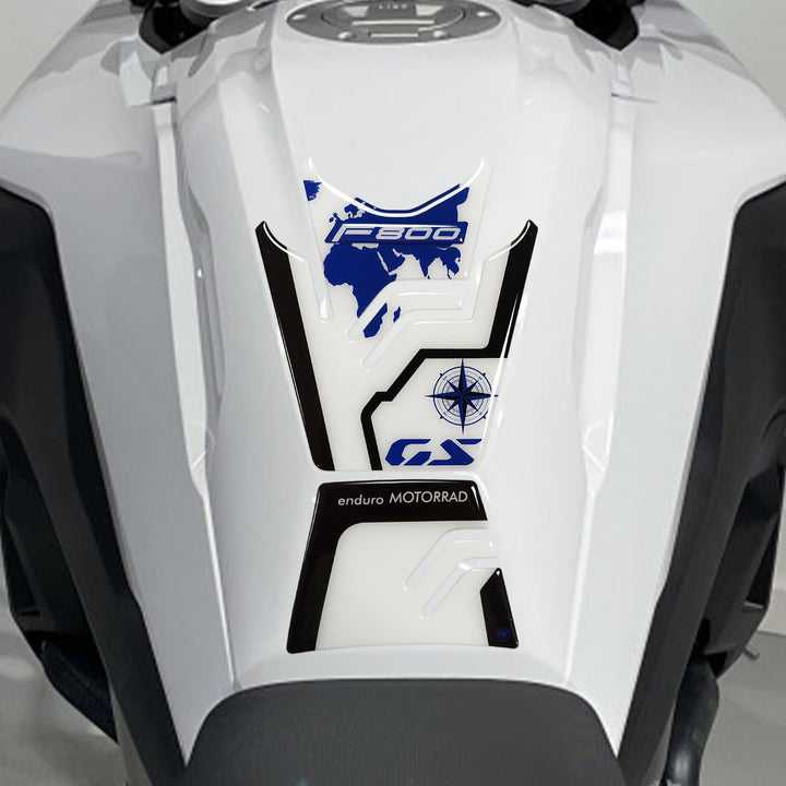 LABELBIKE 3D Aufkleber Motorrad Tankpad kompatibel mit BMW | F800 GS 2024, Harzschutz, Kratzfestigke