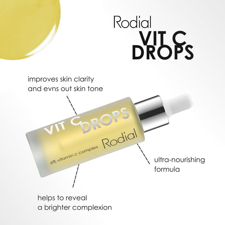 Rodial Vit C Booster Drops 31 ml, Aufhellen und Erneuern, erfrischendes, leichtes Vitamin C Gesichts