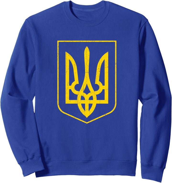 Ukraine Wappen Ukrainisches Dreizack Wappen Emblem Sweatshirt