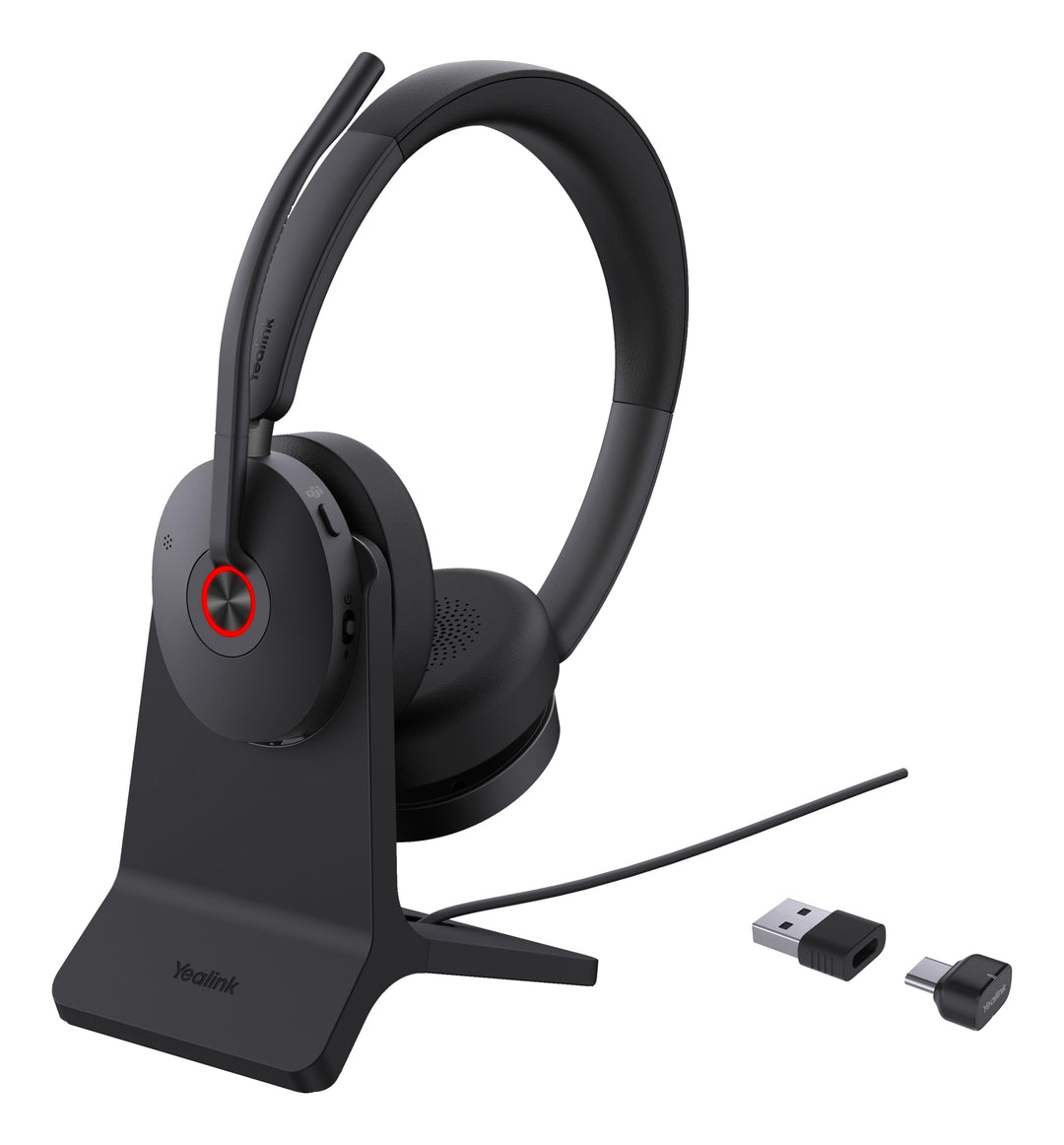Yealink BH 74 Teams Headset inkl. Ladeständer – Bluetooth, Hybrid ANC, 32h Gesprächszeit, USB-C/A