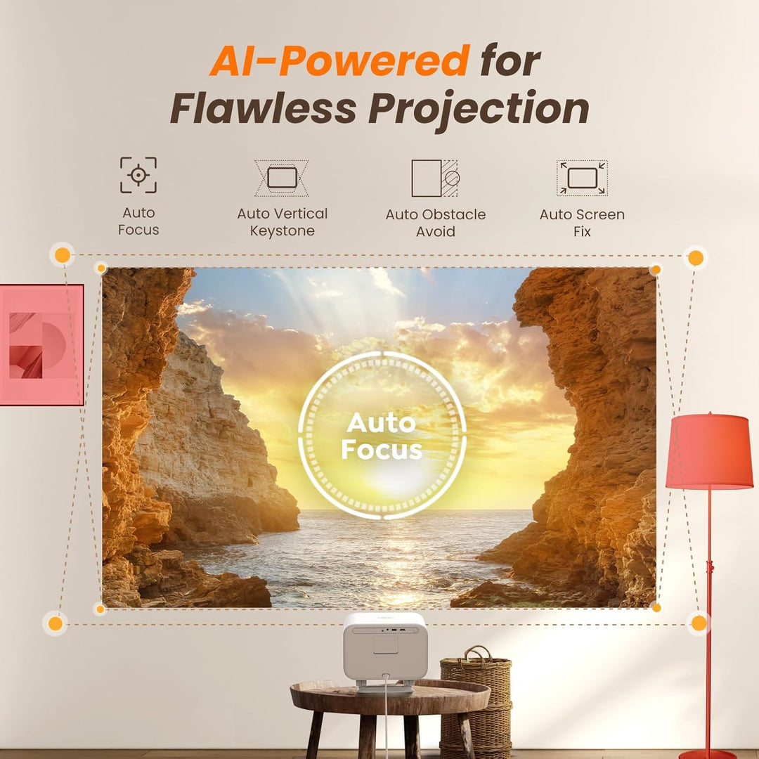 [Netflix Lizenz/Sound von JBL] Yaber L2 Plus Projektor mit WiFi und Bluetooth, nativer 1080P Projekt