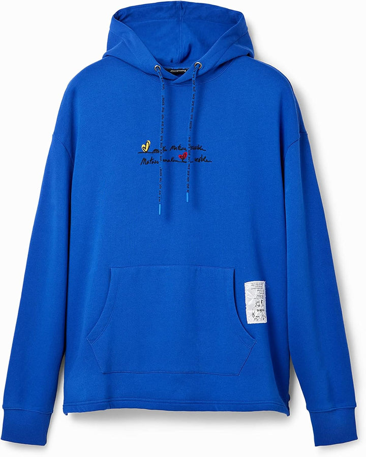 Desigual Herren Sweat_POL XL Blau, XL Blau