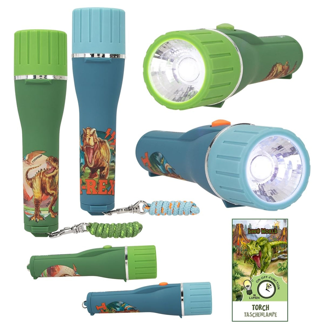Depesche Dino World - Torch with Timer - Ass. (0412641), Black