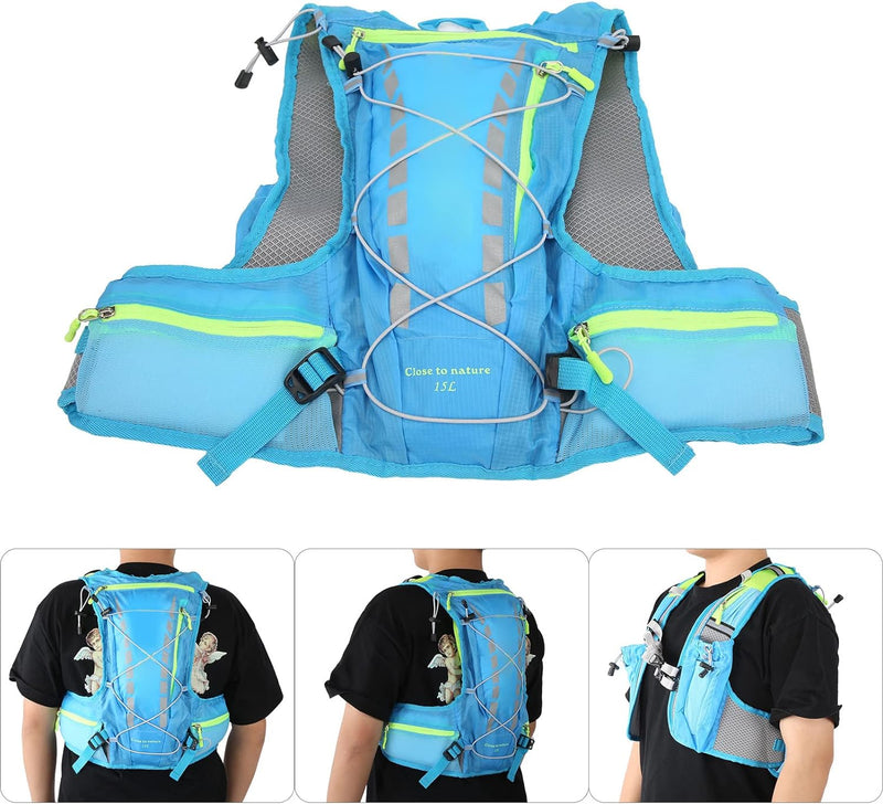 Alomejor Running Trinkrucksack Weste Outdoor Radfahren Trinkrucksack Marathoner Running Race Trinkru