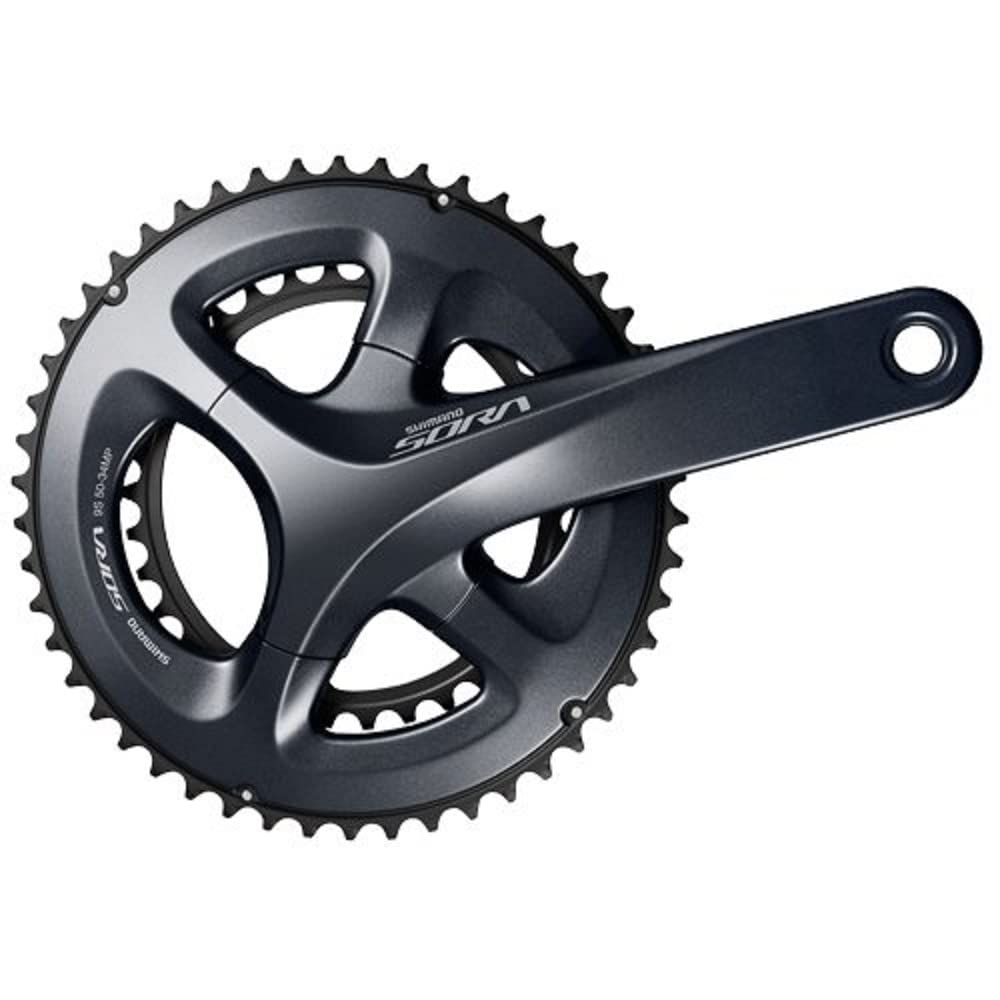 SHIMANO Unisex Sora Crankset Einheitsgrösse Schwarz, Einheitsgrösse Schwarz