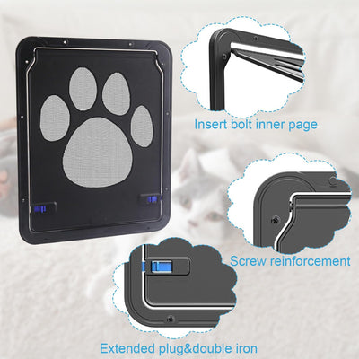 Katzenklappe Innentür Aussentür Hundeklappe für Fliegengitter Hundeklappen für Türen Fenster mit Mag