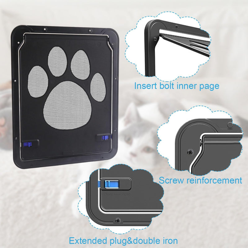 Katzenklappe Innentür Aussentür Hundeklappe für Fliegengitter Hundeklappen für Türen Fenster mit Mag