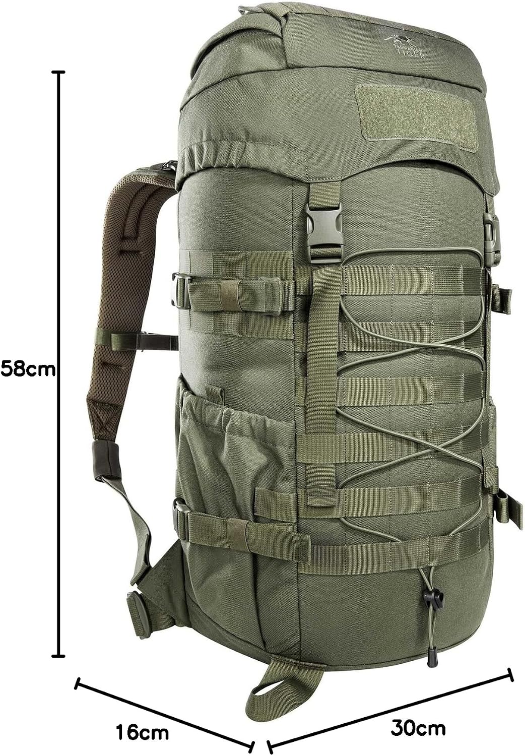 Tasmanian Tiger TT Mil OPS Pack 30, Militär-Rucksack, Molle-kompatibler Wander-Rucksack Herren mit 3