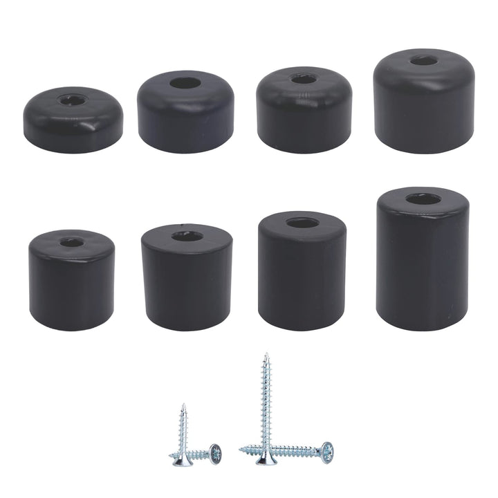 Marcopol Möbelbeine, Höhe 50 mm, rund, Ø 50 mm, Möbelfüsse, Material Kunststoff, Schrauben enthalten