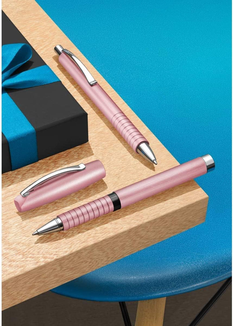 Faber-Castell 148435 -Tintenroller Essentio, Aluminium rosé, 1 Stück Tintenroller rosé, Tintenroller