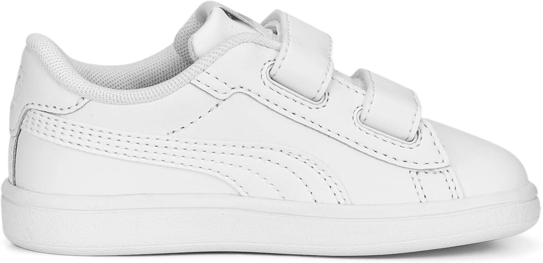 PUMA Unisex Baby Smash 3.0 L V Inf Sneaker 20 EU Puma White Cool Light Gray, 20 EU Puma White Cool L