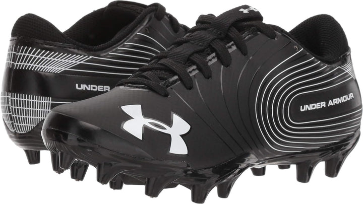 Under Armour Speed Phantom JR American Football Rasenschuhe, Jugend 5 US Schwarz Weiss, 5 US Schwarz