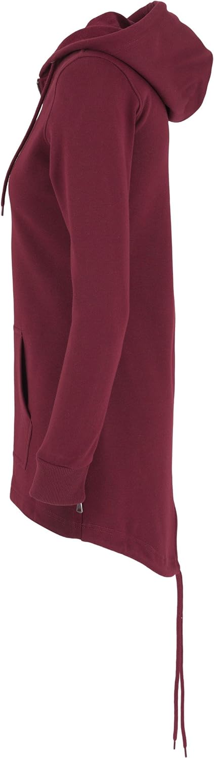 Urban Classics TB1075 Ladies Sweat Parka Jacke Damen, Farbe:Burgundy, Grössen:L