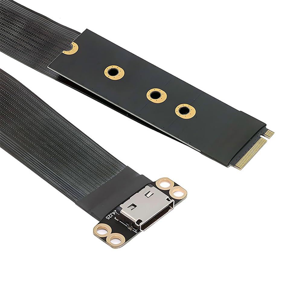 xiwai M.2 M-Key 2280 NGFF PCI-E4.0 auf Oculink SFF-8612 SFF-8611 Hostkabel 15 cm für NVME U.2 SSD eG