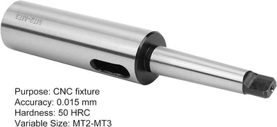 Taper Bohrbüchse, MK2 auf MK3 Adapter Morsekonus Bohrbüchse Reduzieradapter, für Drehmaschinenfräsen