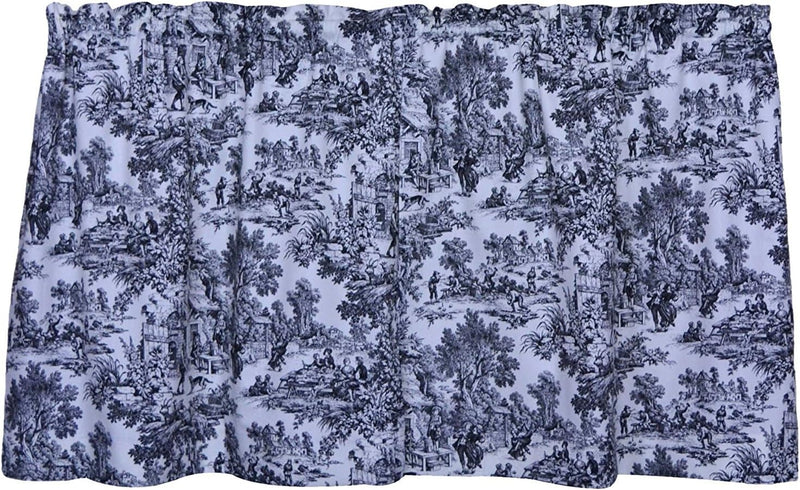 Ellis Curtain Victoria Park Toile Vorhänge, 172 x 76 cm, Schwarz 68 x 30 Tier Schwarz, 68 x 30 Tier