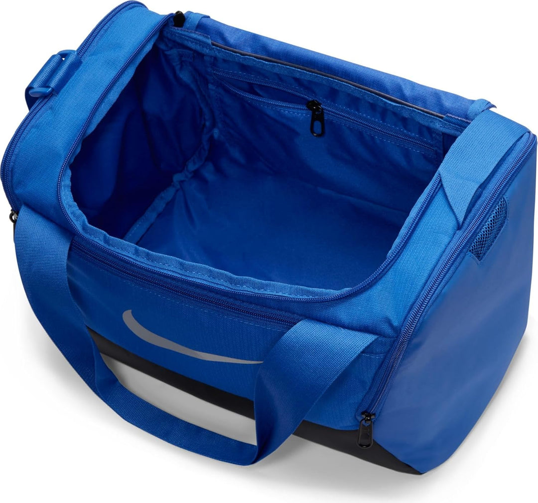 Nike Brasilia 9.5 Trainingstasche (XS, 25 l), DM3977 Game Royal/Black/Metallic Silv Einheitsgrösse,