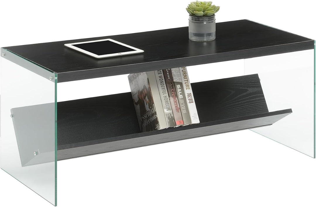 Convenience Concepts SoHo Modern Living Aufbewahrungsregal, moderner Couchtisch für Familienzimmer,