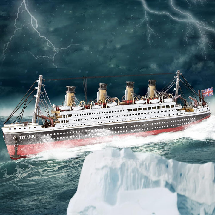 Piececool 3D Puzzle Metall, Titanic für Modellbausatz Erwachsene, 3D-Puzzles zu Bauen, BAU, Bastel-K