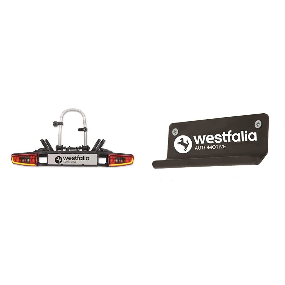 Westfalia Automotive bikelander Premium Fahrradträger für Anhängerkupplung - LED-Hybrid-Leuchten &amp; W