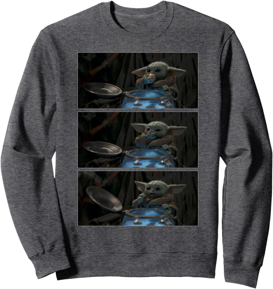 Star Wars: The Mandalorian The Child Eating Panels R4 Sweatshirt