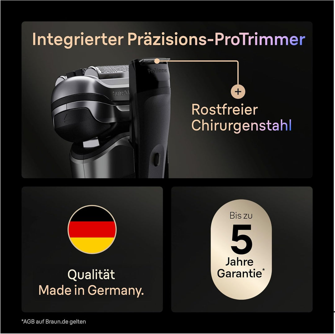 Braun Series 9 PRO+ Rasierer Herren Elektrisch, 5+1 Ultradünne Klingen, Elektrorasierer, Rasierappar