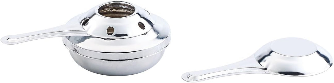 Rosenstein & Söhne Fondue Set: Käsefondue-Set aus emailliertem Gusseisen, Ø16 cm (Käsefondue