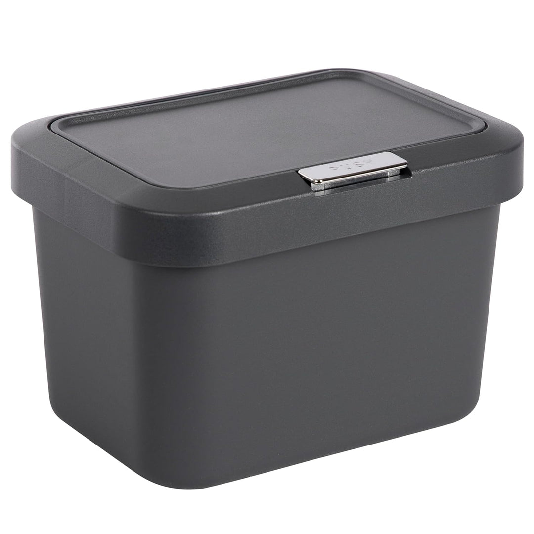 ONVAYA® Komposteimer für die Küche ǀ Anthrazit ǀ geruchsdicht ǀ spülmaschinengeeignet ǀ für Arbeitsp