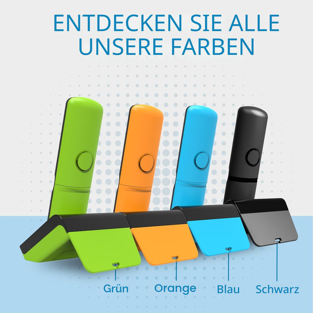 Alcatel S280 Schwarz und Blau, Freisprecheinrichtung, Anrufsperre, Telefonbuch mit 50 Namen und Numm