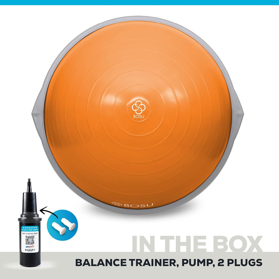 Bosu, Home Gym Equipment, The Original Balance Trainer, 66 cm Durchmesser Orange/Grau, Orange/Grau
