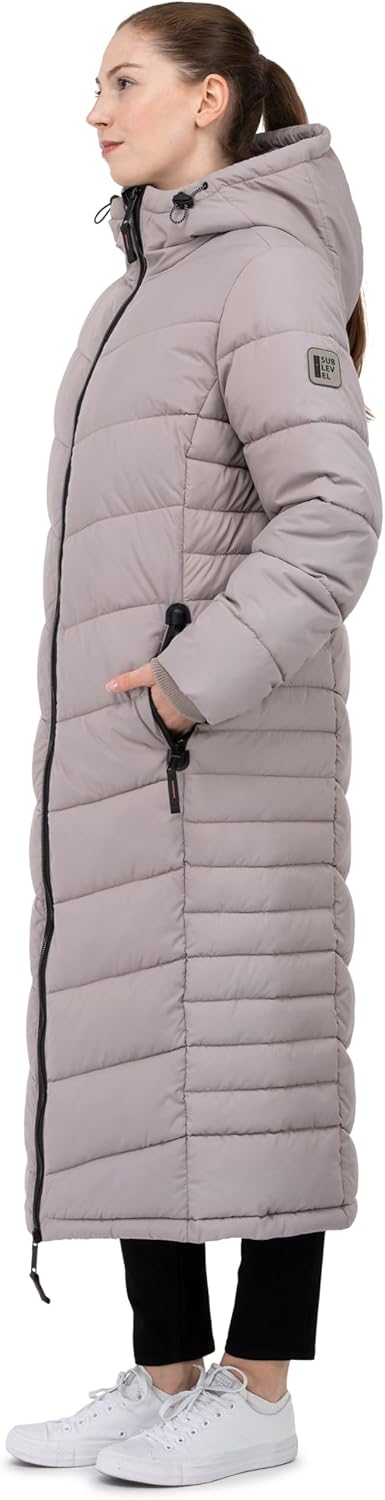 Sublevel Damen Übergangs Frühlings Jacke Outdoorjacke mit Kapuze sportlicher Damen Mädchen Parka S M