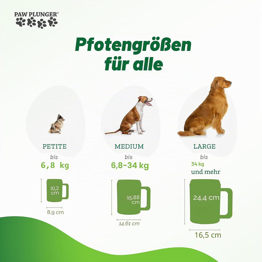 Paw Plunger Pfotenreiniger für Hunde Large, Schwarz Schwarz L, Schwarz L