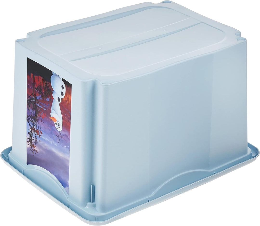 keeeper Frozen 2 Aufbewahrungsbox mit Deckel, Dreh- und stapelbar, Für Kinder, 30 l, Karolina, Cloud