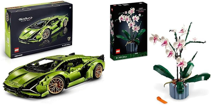 LEGO 42115 Technic Lamborghini Sián FKP 37 Rennauto & 10311 Icons Orchidee Bundle mit Orchidee Set,