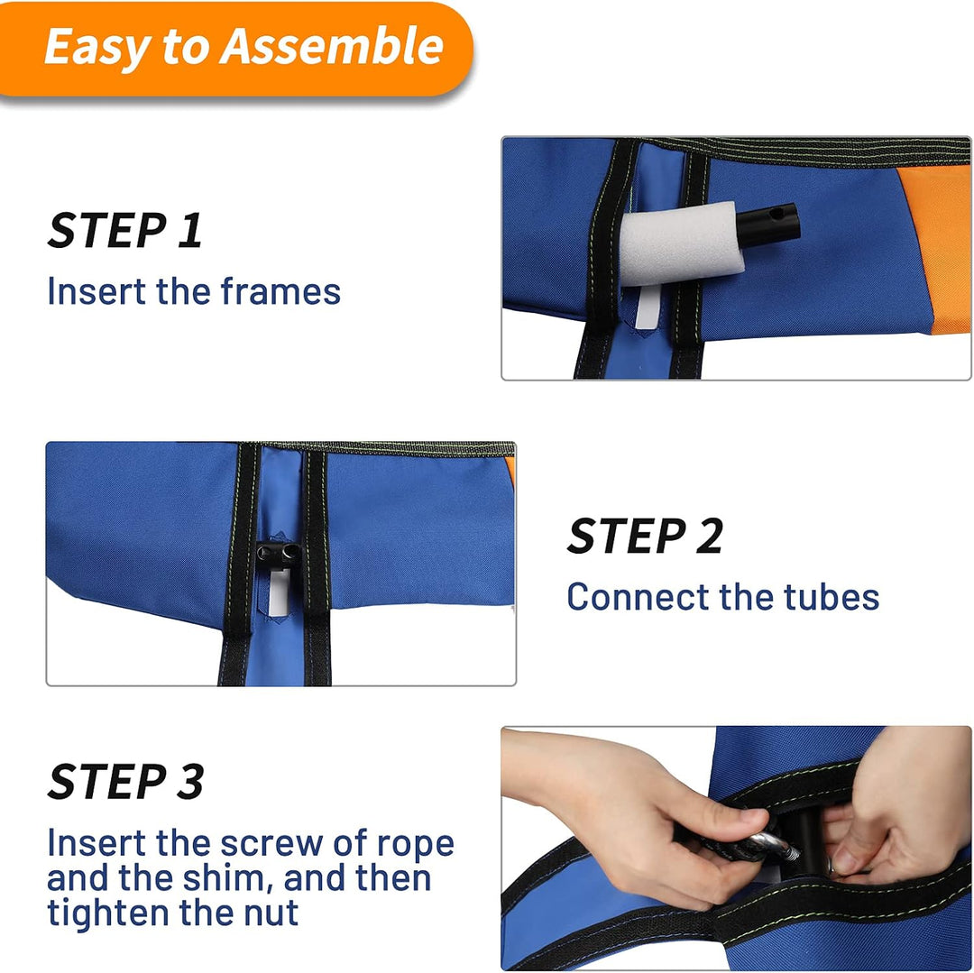 Dripex Nestschaukel Tellerschaukel Square 115 cm x 75 cm Kinderschaukel bis 200 KG Baumschaukel Vers