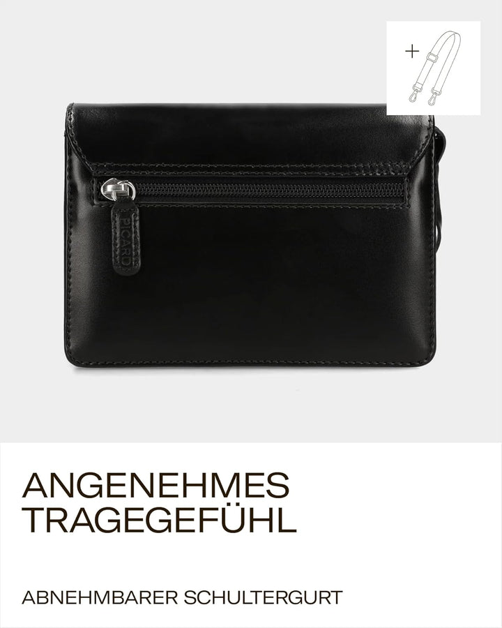 Picard Damen Schultertasche BERLIN aus Rindsleder Klein | mit Magnetverschluss | Schultertasche | Al