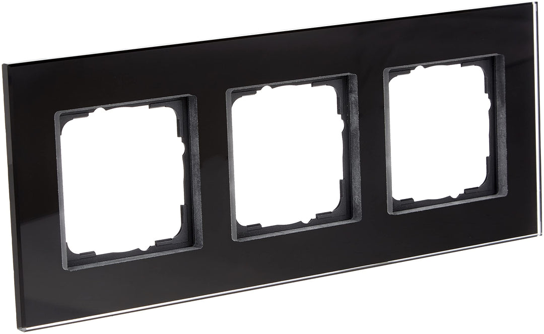 Gira 021305 Rahmen 3-fach Esprit Glas, schwarz 3fach, 3fach