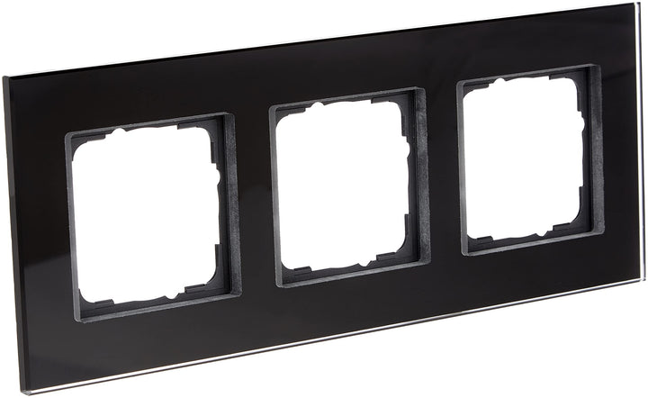 Gira 021305 Rahmen 3-fach Esprit Glas, schwarz 3fach, 3fach