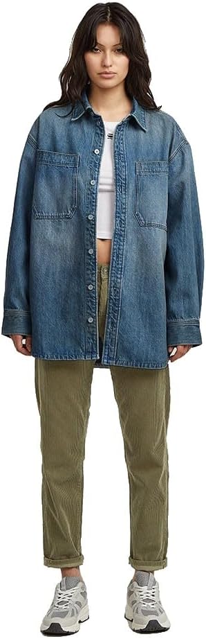 G-STAR Damen Kate Boyfriend Jeans 24W / 32L Grün (Combat Gd D25257-e169-c249), 24W / 32L Grün (