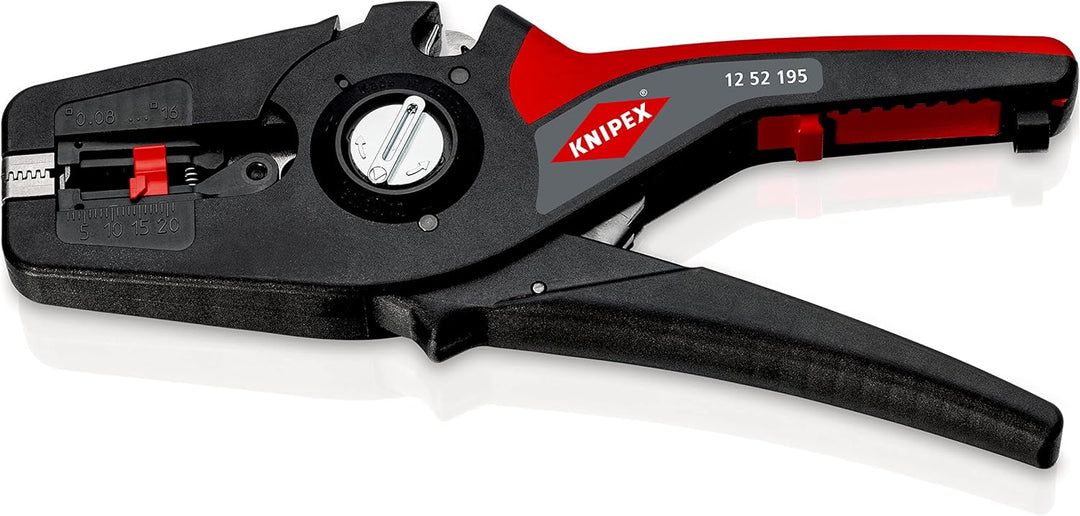 Knipex PreciStrip16 Automatische Abisolierzange 195 mm (SB-Karte/Blister) 12 52 195 SB &amp; Abmantelung