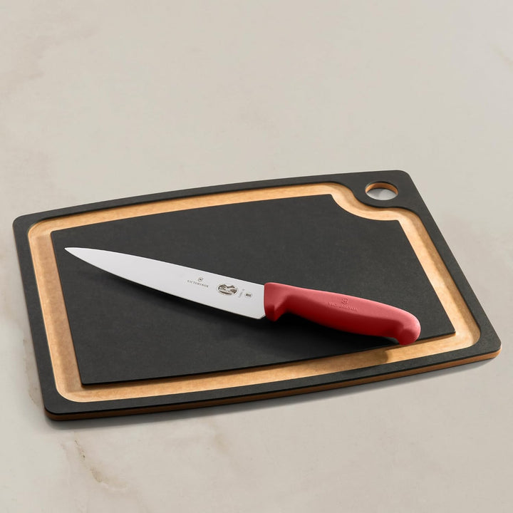 Victorinox Fibrox Kochmesser, Breites Universalmesser für Fleisch, Fisch, Gemüse und Kräuter, 19 cm,
