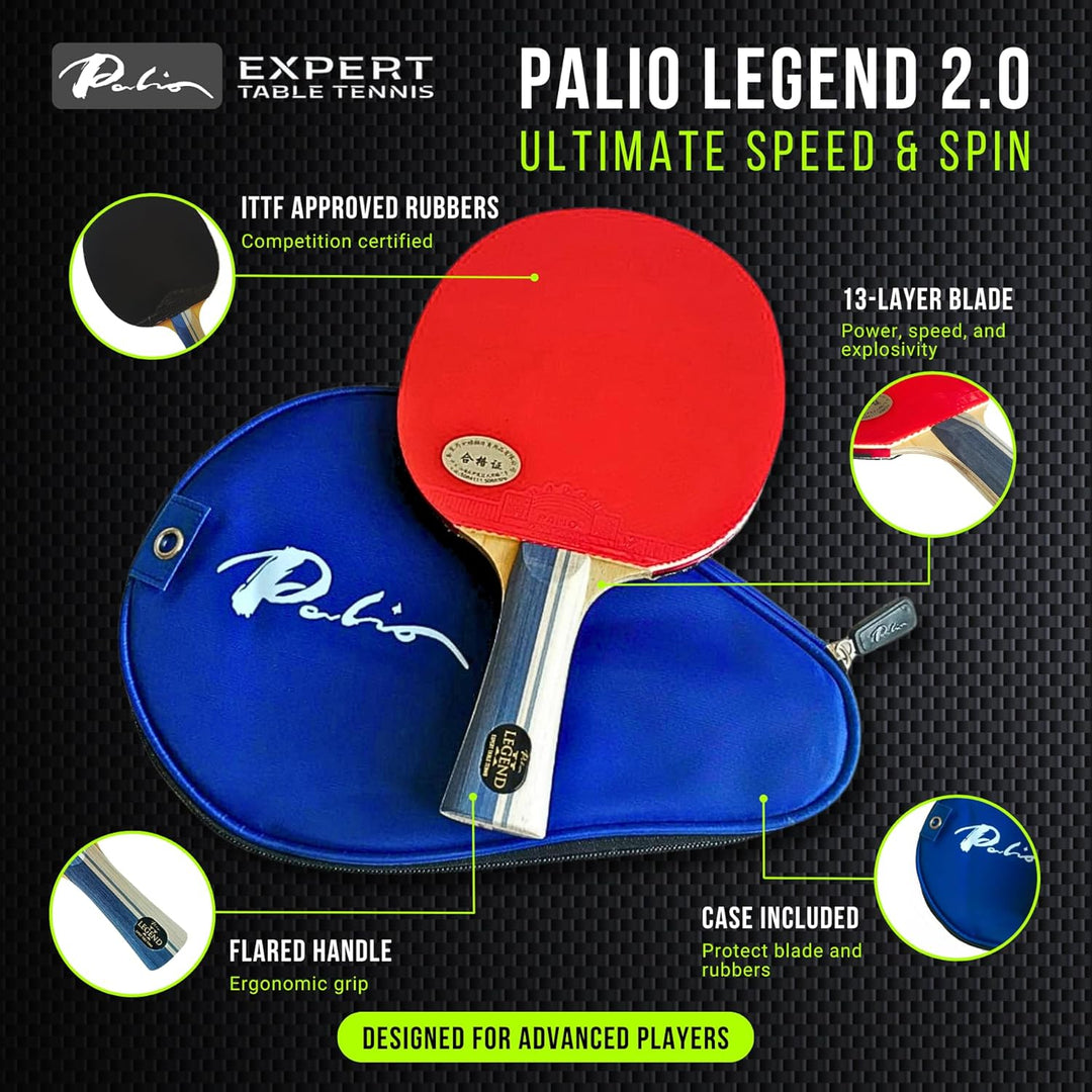 Palio Legend 2.0 Tischtennisschläger Mit Hülle