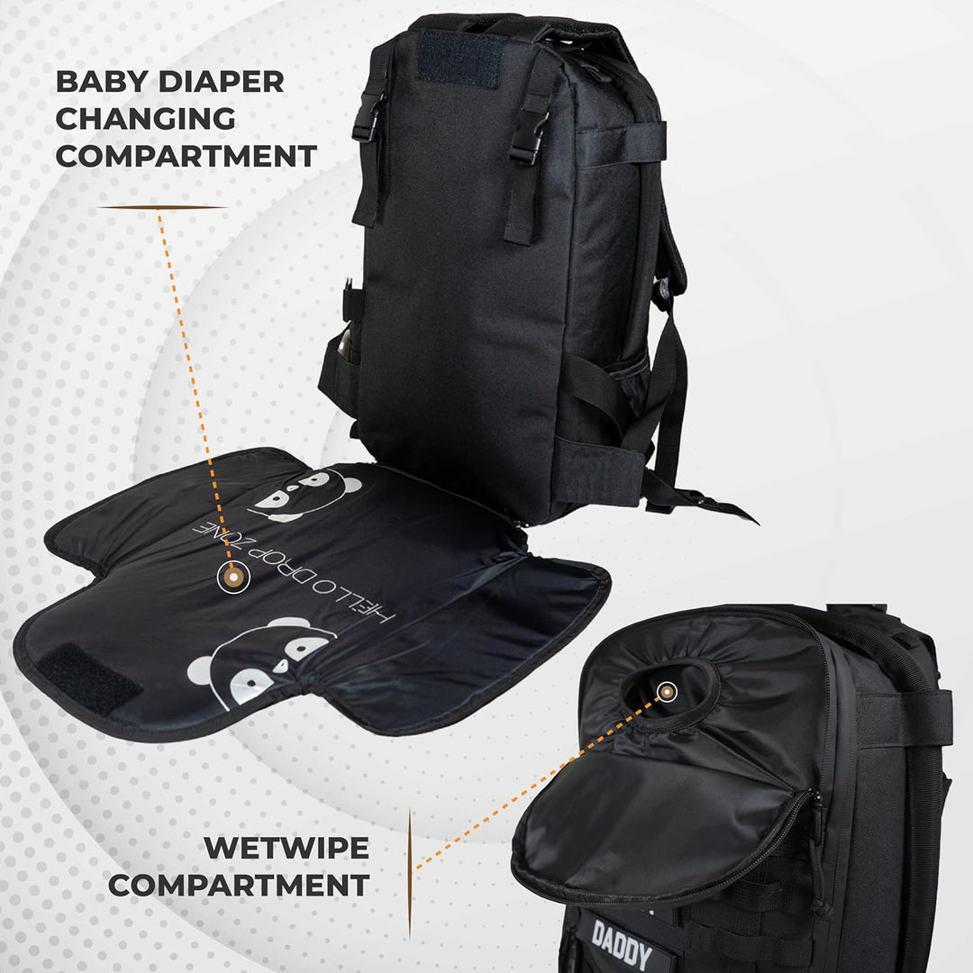 Mossa tactical baby gear Schwarz, Schwarz