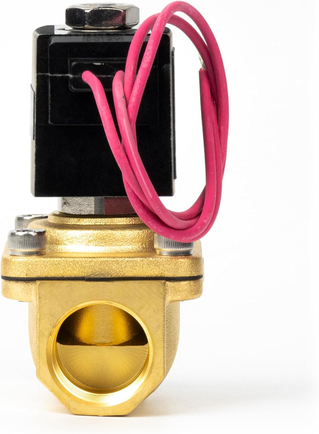 U.S. Solid 3/4" Magnetventil - Messing DC 12V mit Viton-Dichtung, stromlos geschlossen, Bleidraht-Ty