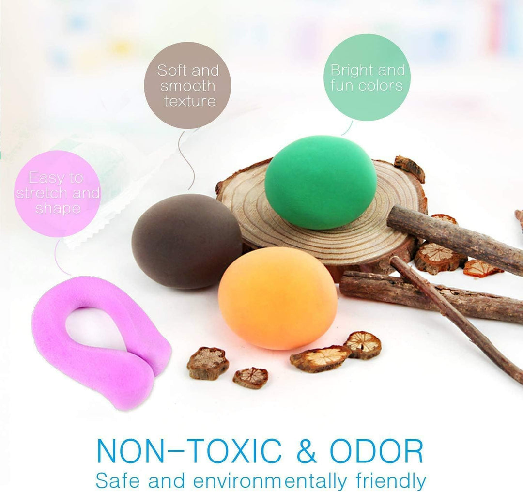 36 Farben Lufttrockener Ton, ultraleichter Modellier-Ton, LCHM Magic Clay DIY Kreativer Modellierung