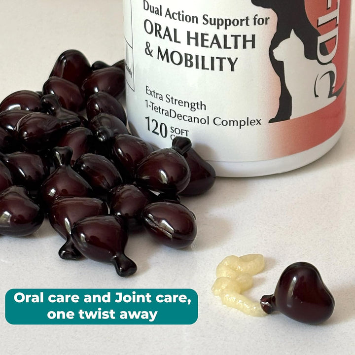 1-TDC Dual Action Periodontal & Joint Support for Dogs & Cats | 120 Twist Off Softgels by Elite Scie