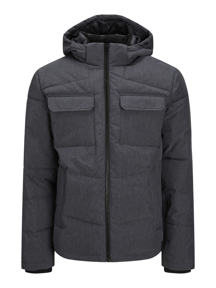 JACK & JONES Brady Puffer Coat M Dark Grey Melange, M Dark Grey Melange