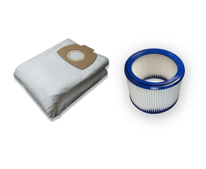 5 Staubsaugerbeutel Kallefornia K911 + 1 auswaschbarer Filter K704 für Makita VC2512L VC 2512L 2512