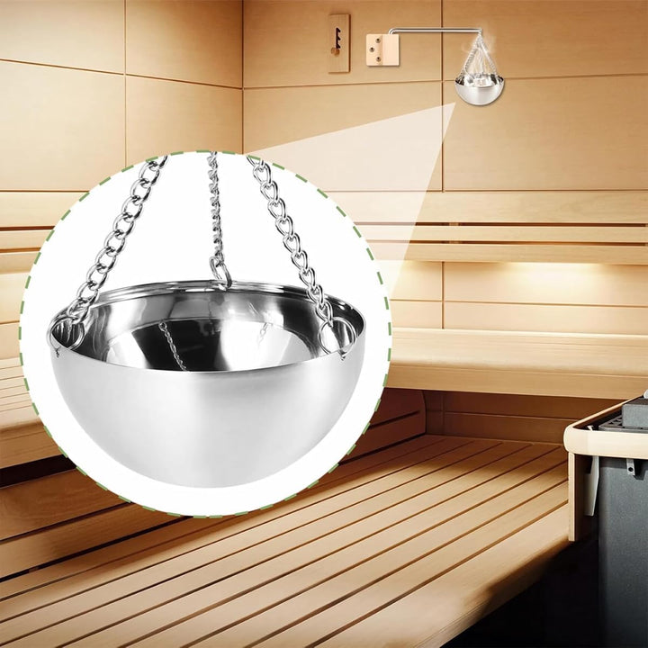 Ubric Verdampferschale Sauna Hanging Aux Edelstahl Sauna Kräuterschale Mit Montagezubehör Für Spa In